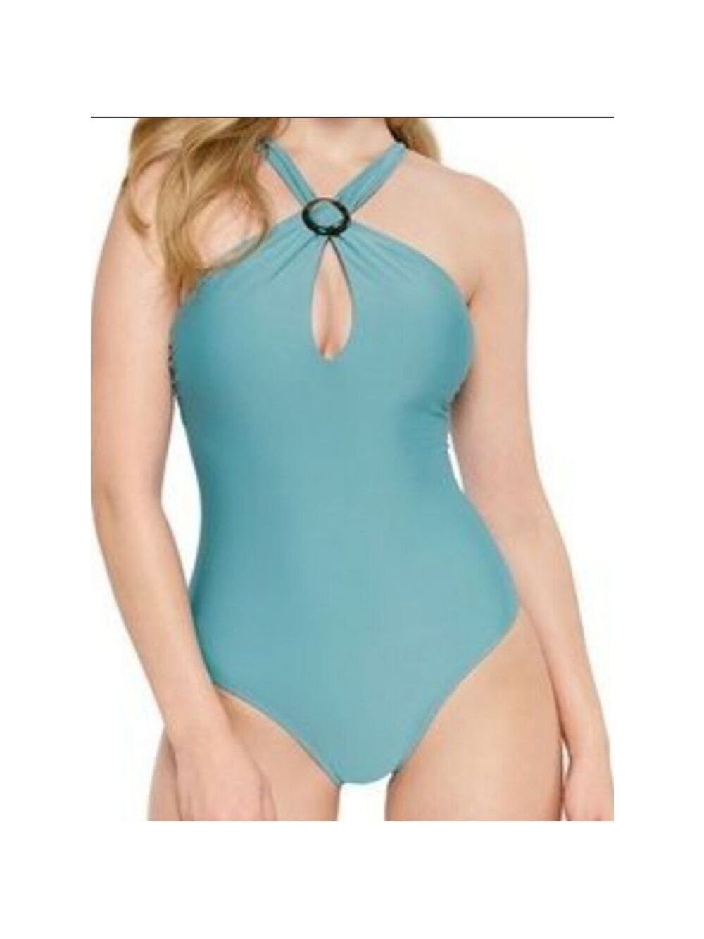 Women's NWT APT.9 One Piece Swimsuit Size MP Blue